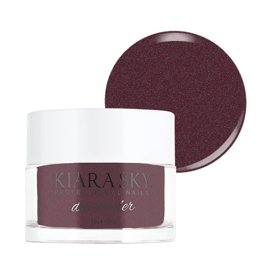 Kiara Sky Spellbound dip powder bottle in purple tones for vibrant, long-lasting color.