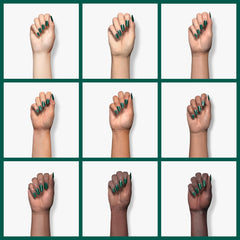 Kiara Sky Dip Powder Green Tones vitamin-calcium-infused formula highlights nourishing nails