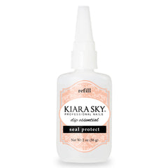 Kiara Sky Dip Seal Protect bottle pour enables precise, mess-free refills.