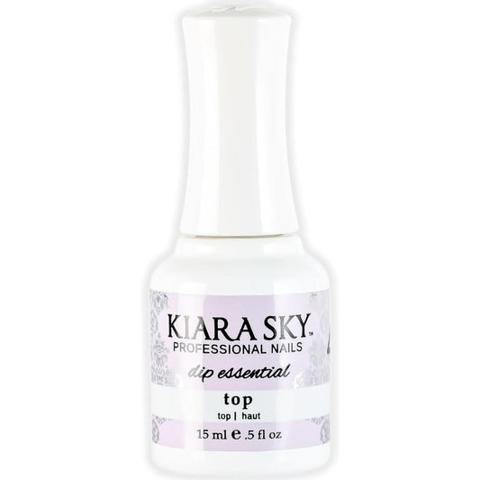 KIARA SKY Dip Top Coat bottle showing glassy shine for dip nails