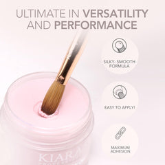 Kiara Sky dipping powder close-up reveals ultra-fine pigment for smooth coverage.