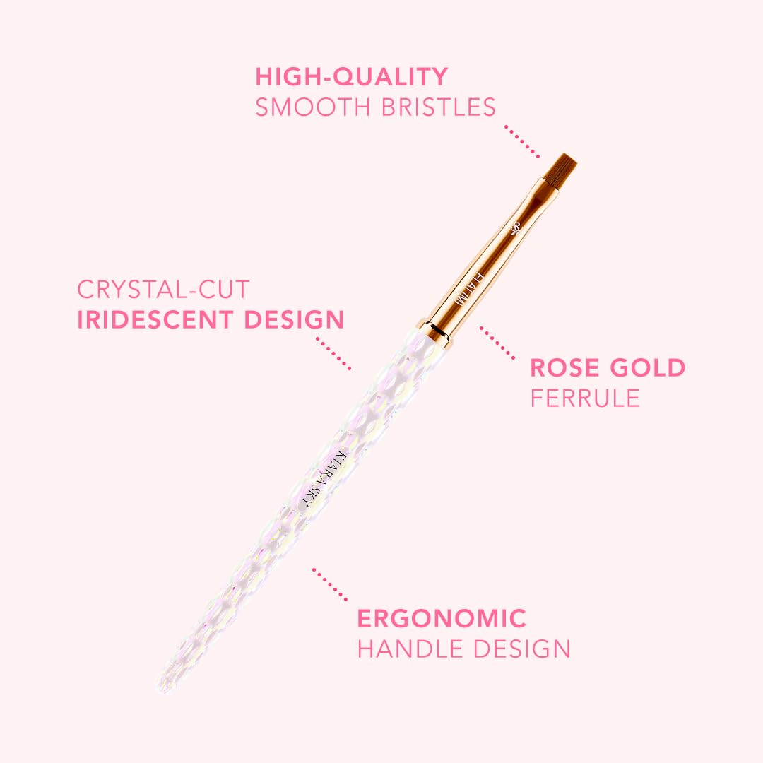 Kiara Sky ergonomic handle design supports comfortable nail art sessions.