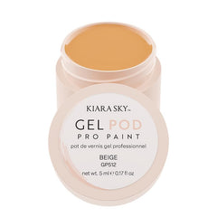 KIARA SKY Gel Paint Pod beige base layer for crisp nail art.