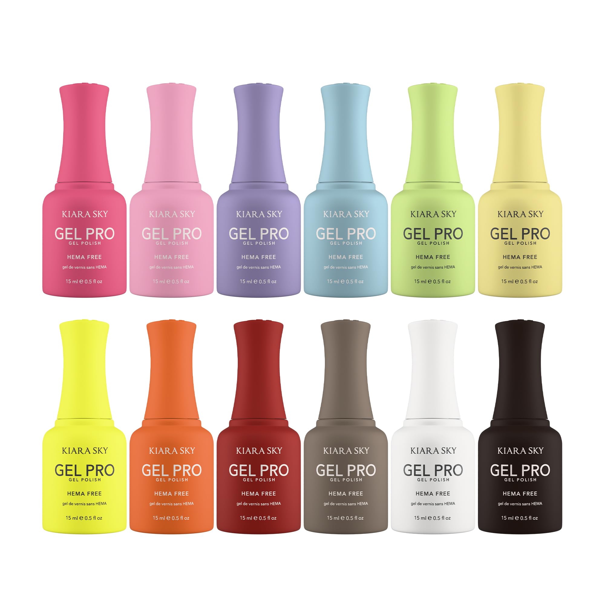 KIARA SKY Gel Pro HEMA-FREE Spectrum palette: soft pastels ideal for bridal nails
