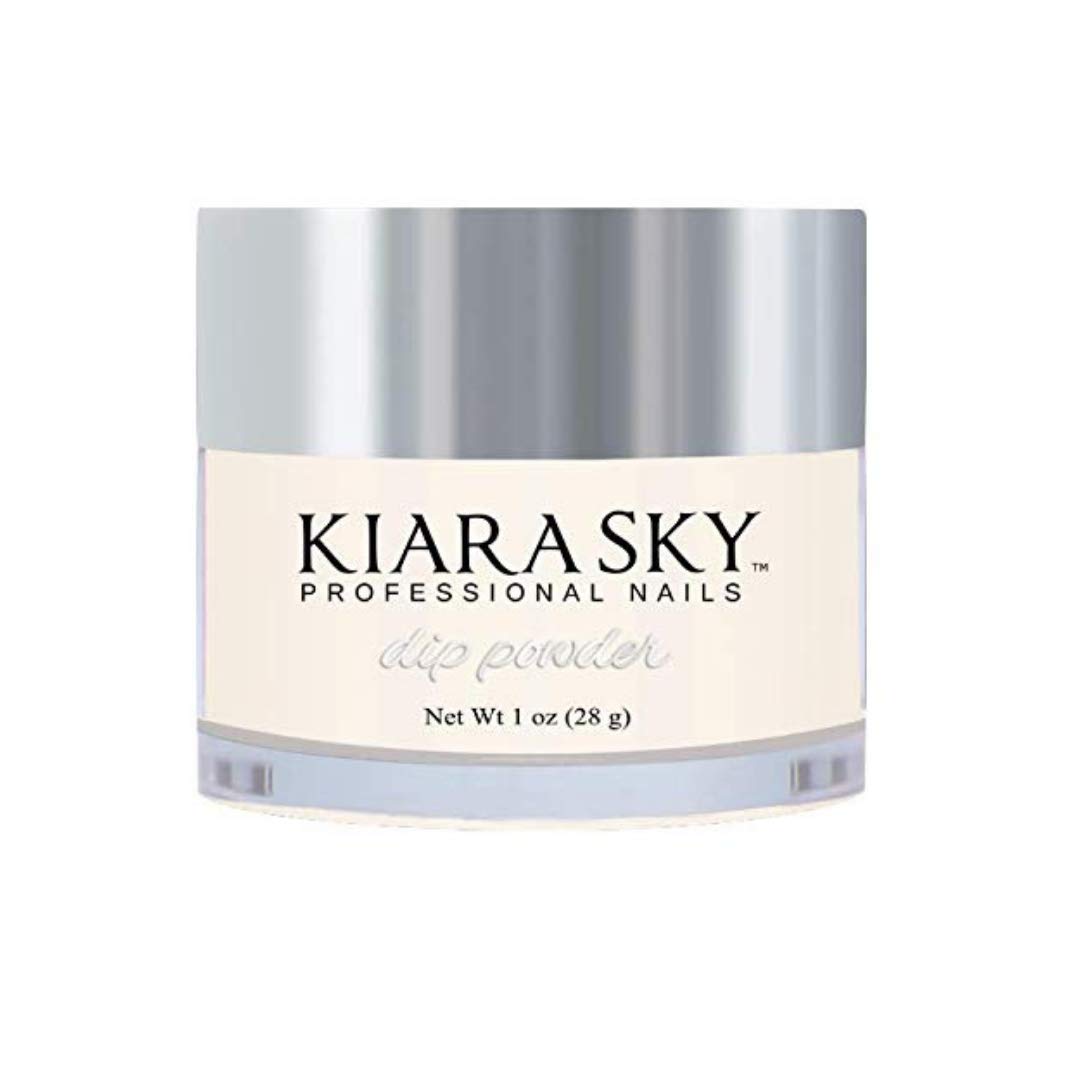 Kiara Sky Glow Collection dip powder bottle showing vibrant color for lasting nails