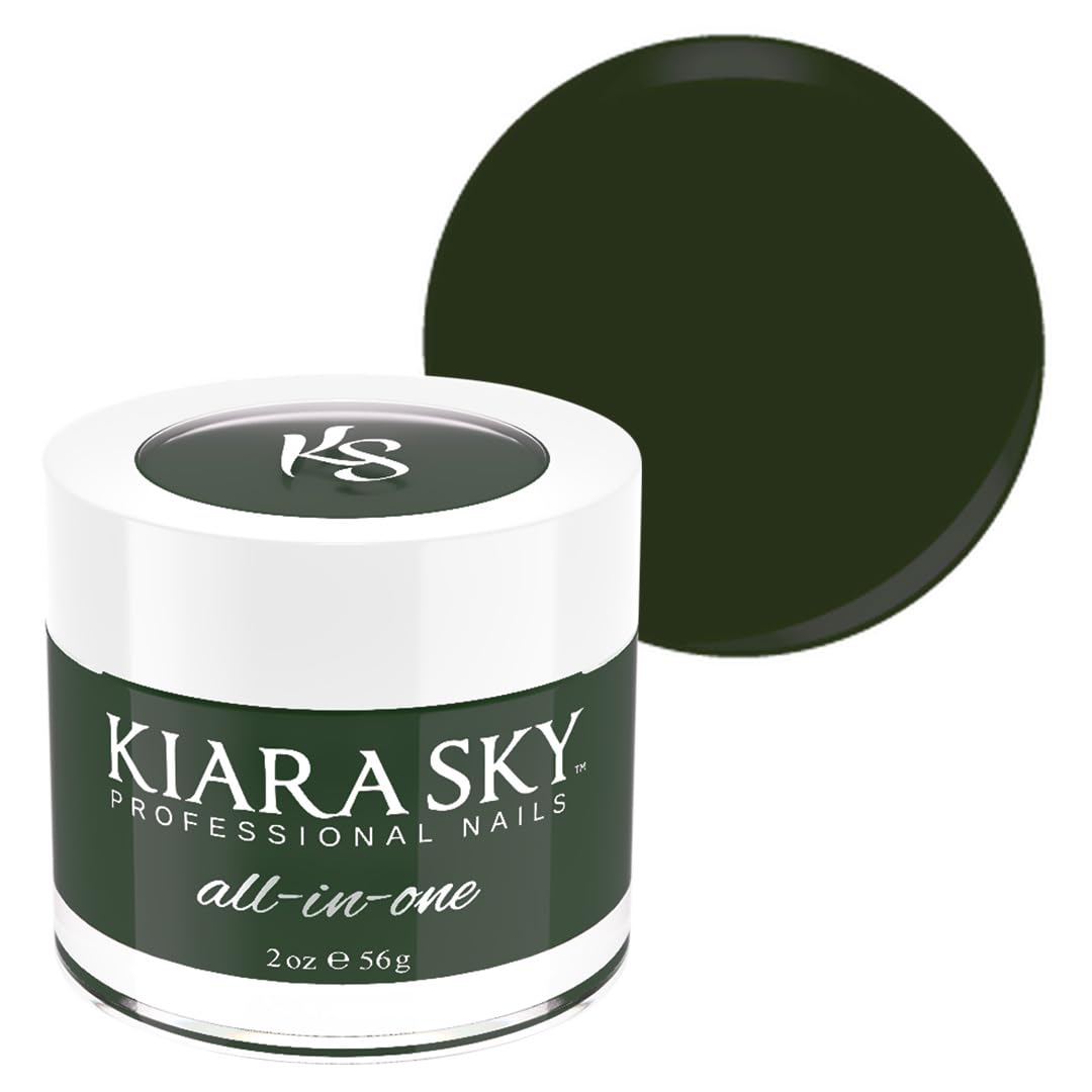 Kiara Sky Ivy League powder close-up showing rich green pigment for durable color.