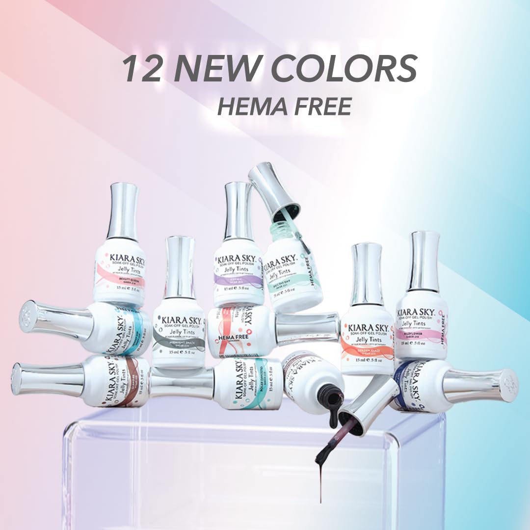 Kiara Sky Jelly Tints Glampire salon-wear finish holds up for weeks
