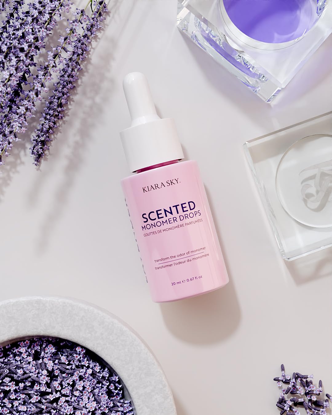 KIARA SKY Lavender Scent Aromatherapy experience bottle highlighting calming aroma