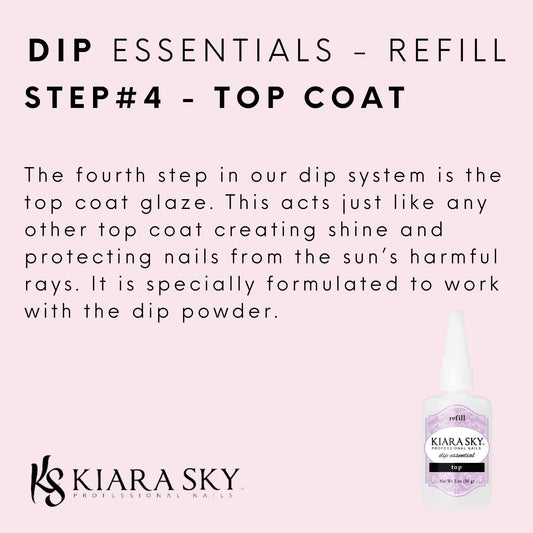 Kiara Sky top coat with mess-free spout for precise application.