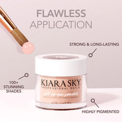 Kiara Sky long-wear chip-resistant finish supports weeks of wear.