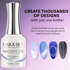Kiara Sky MagneticFX magnet demonstration showing adjustable cat eye patterns