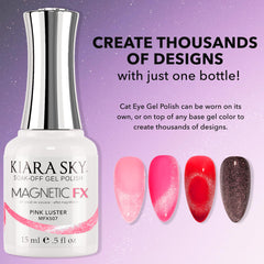 Kiara Sky MagneticFX up-close magnetic shimmers enable dramatic cat-eye effects