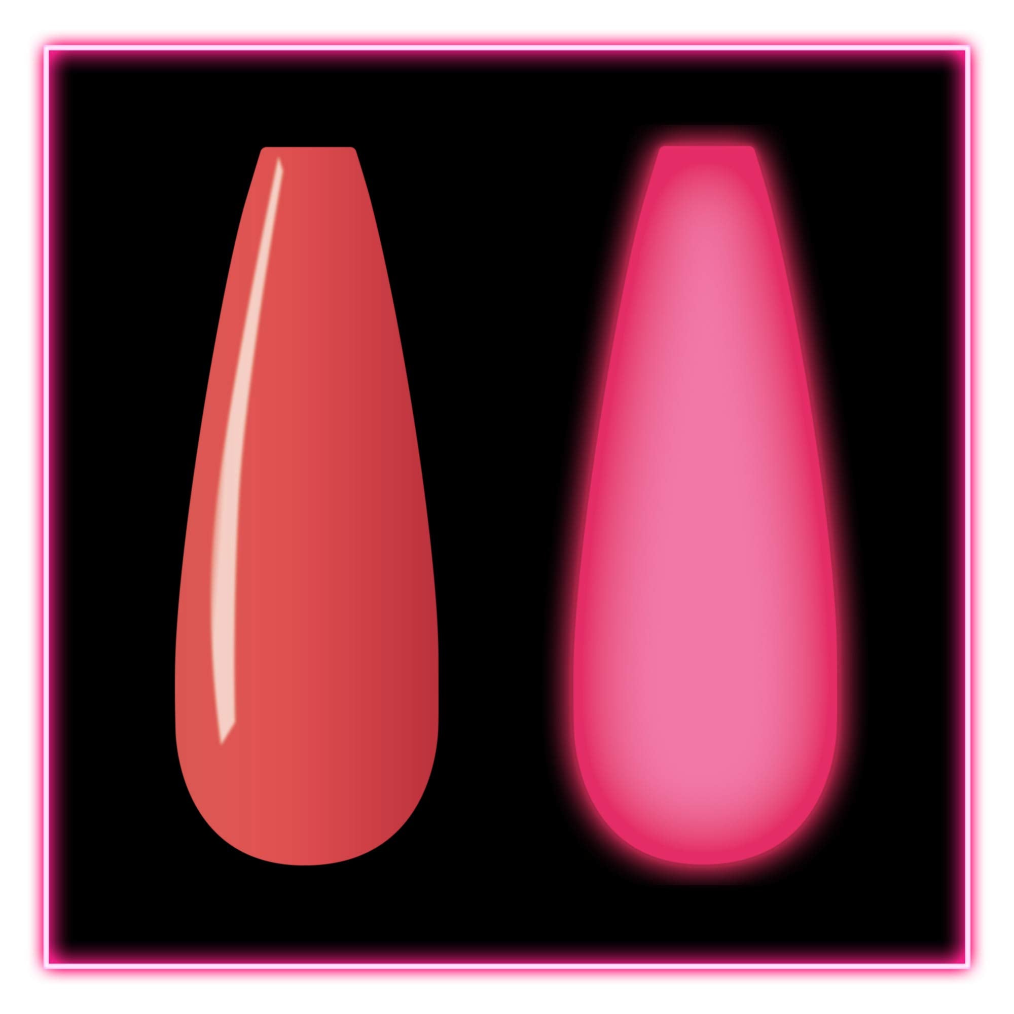 Kiara Sky Melon-Cholicq dip powder swatches show vibrant shade for stylish daytime looks