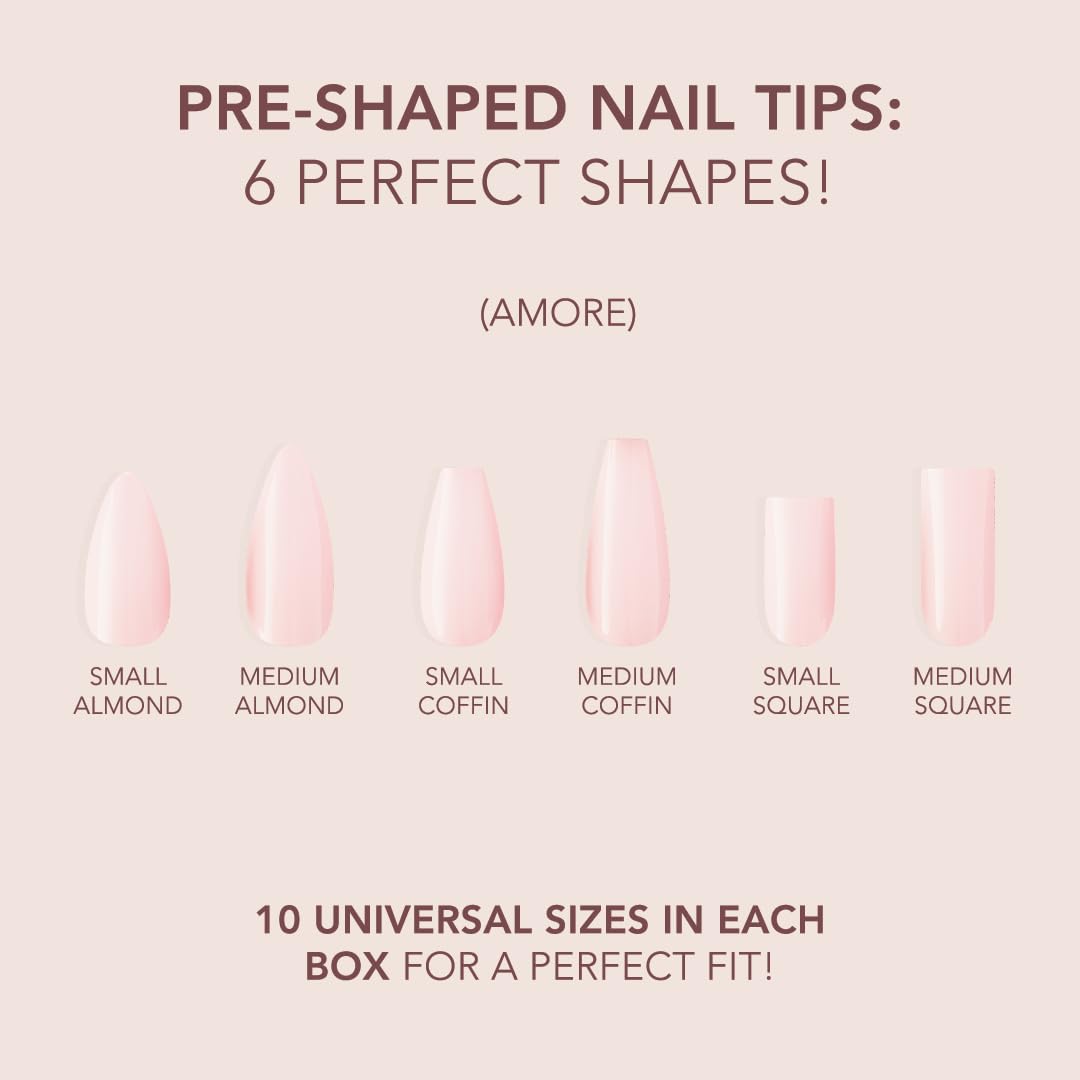 Kiara Sky nail art base with Amore shade ideal for French designs.