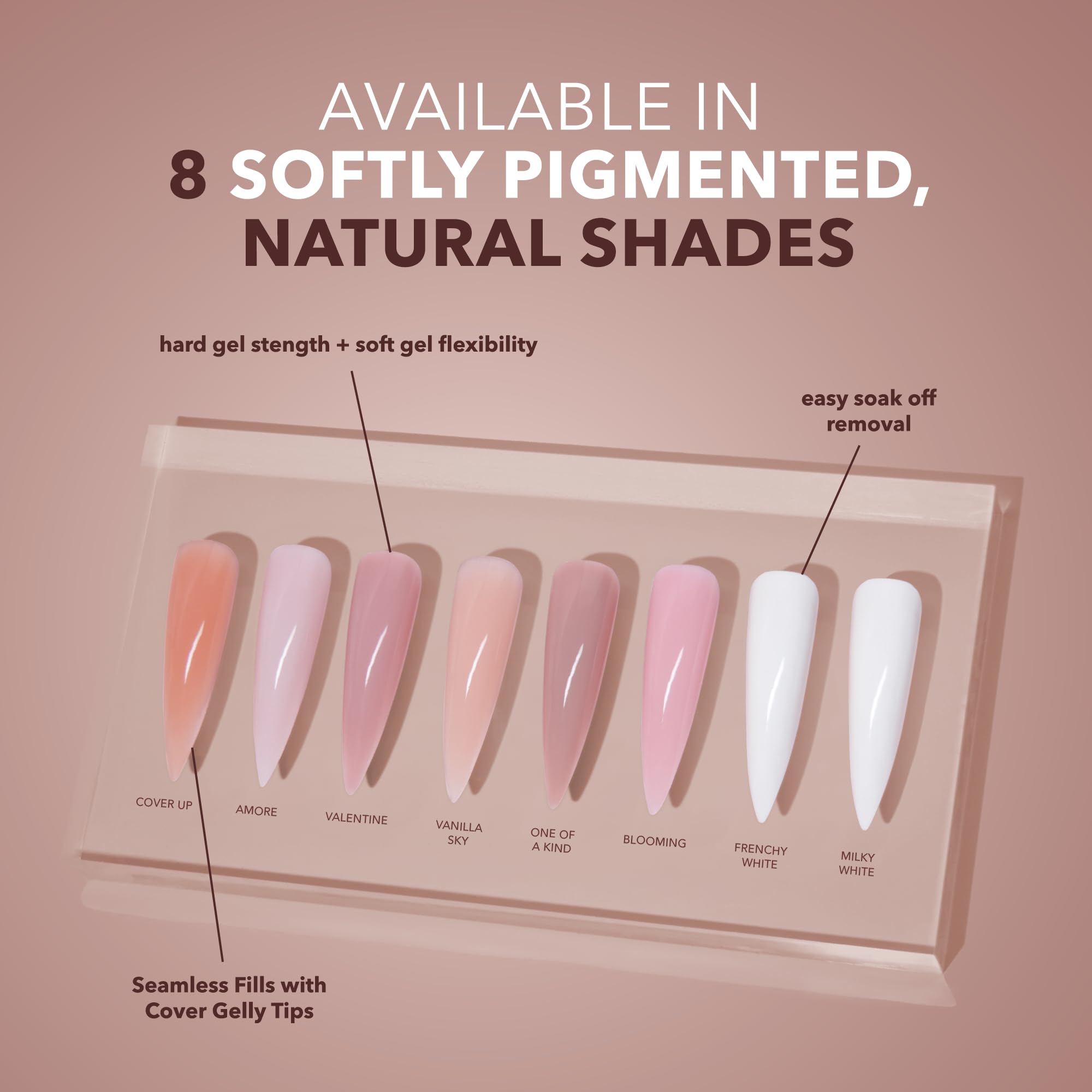 Great for fixing breaks, building length, or reinforcing natural nails with KIARA SKY.