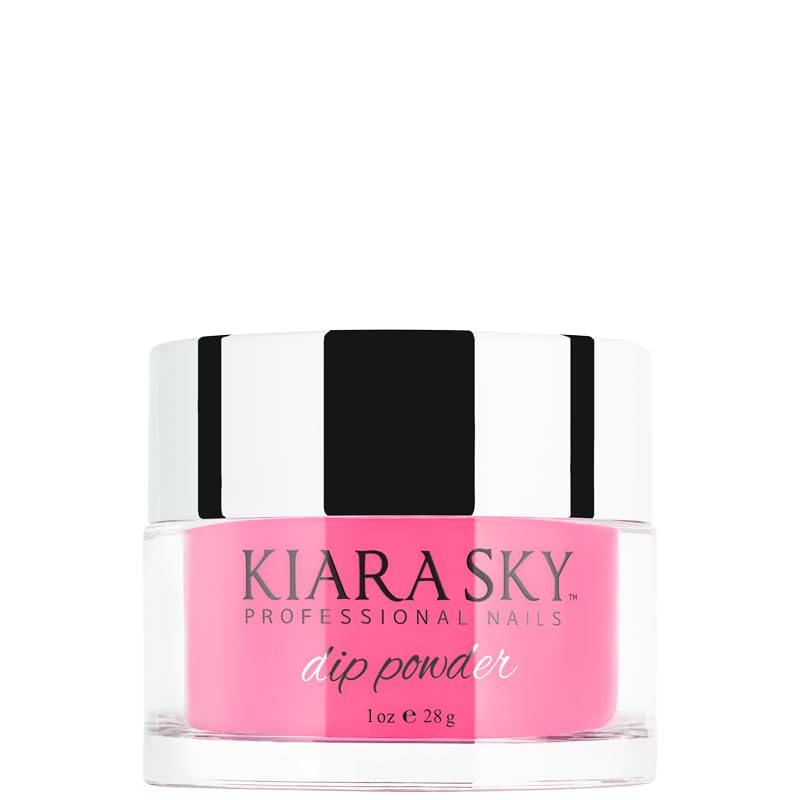 Kiara Sky Glow Collection swatch display with vibrant pink glow.