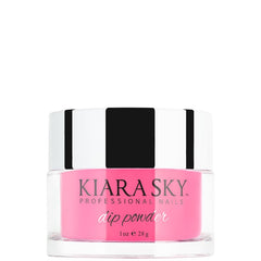 Kiara Sky Glow Collection swatch display with vibrant pink glow.