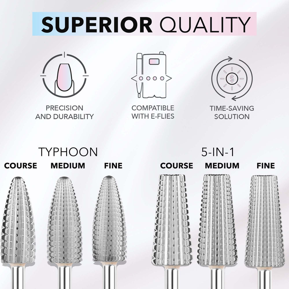 Kiara Sky safety edge cuticle care bit protecting the nail bed during shaping.