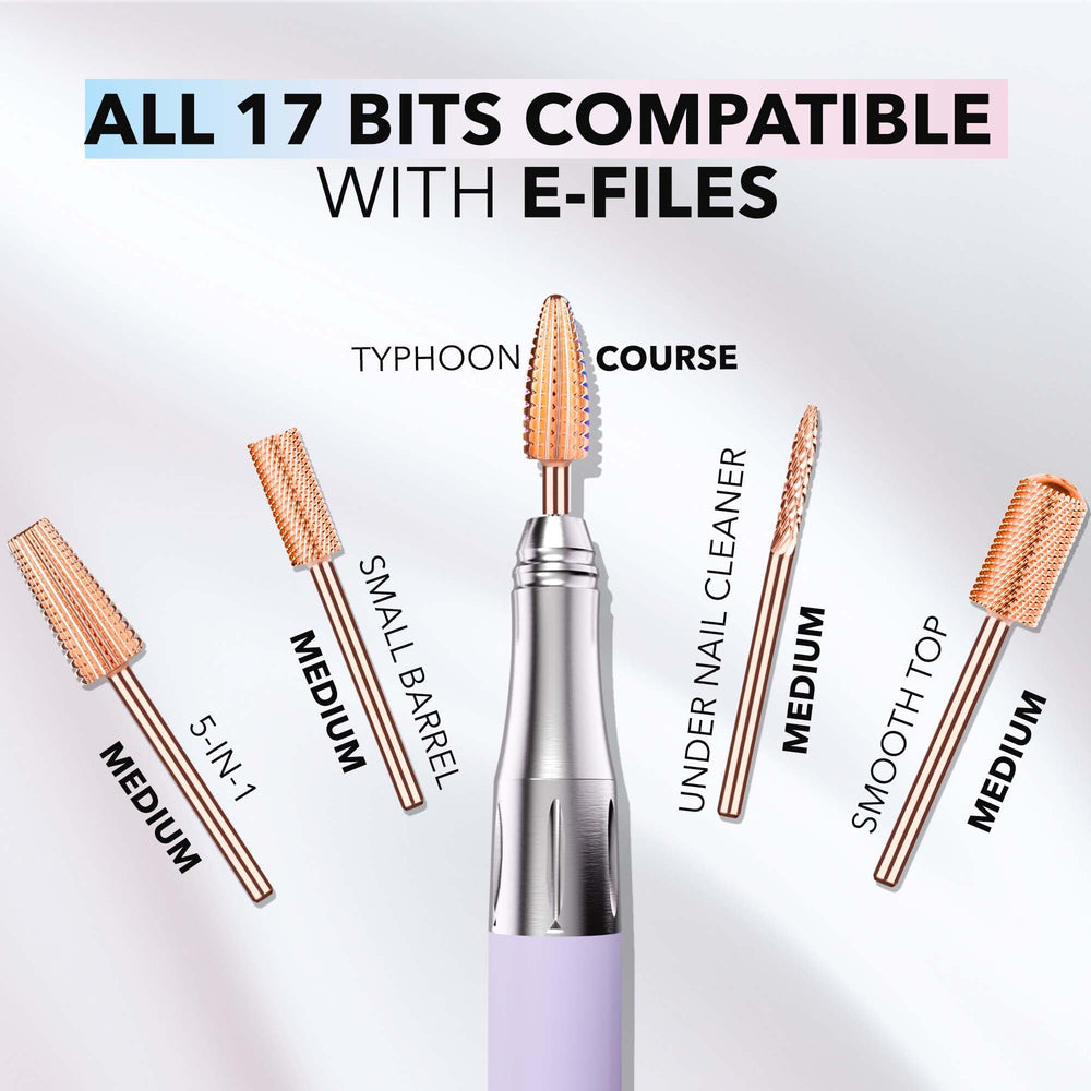 Safety-edge protection on Kiara Sky 5-in-1 drill bit during shaping