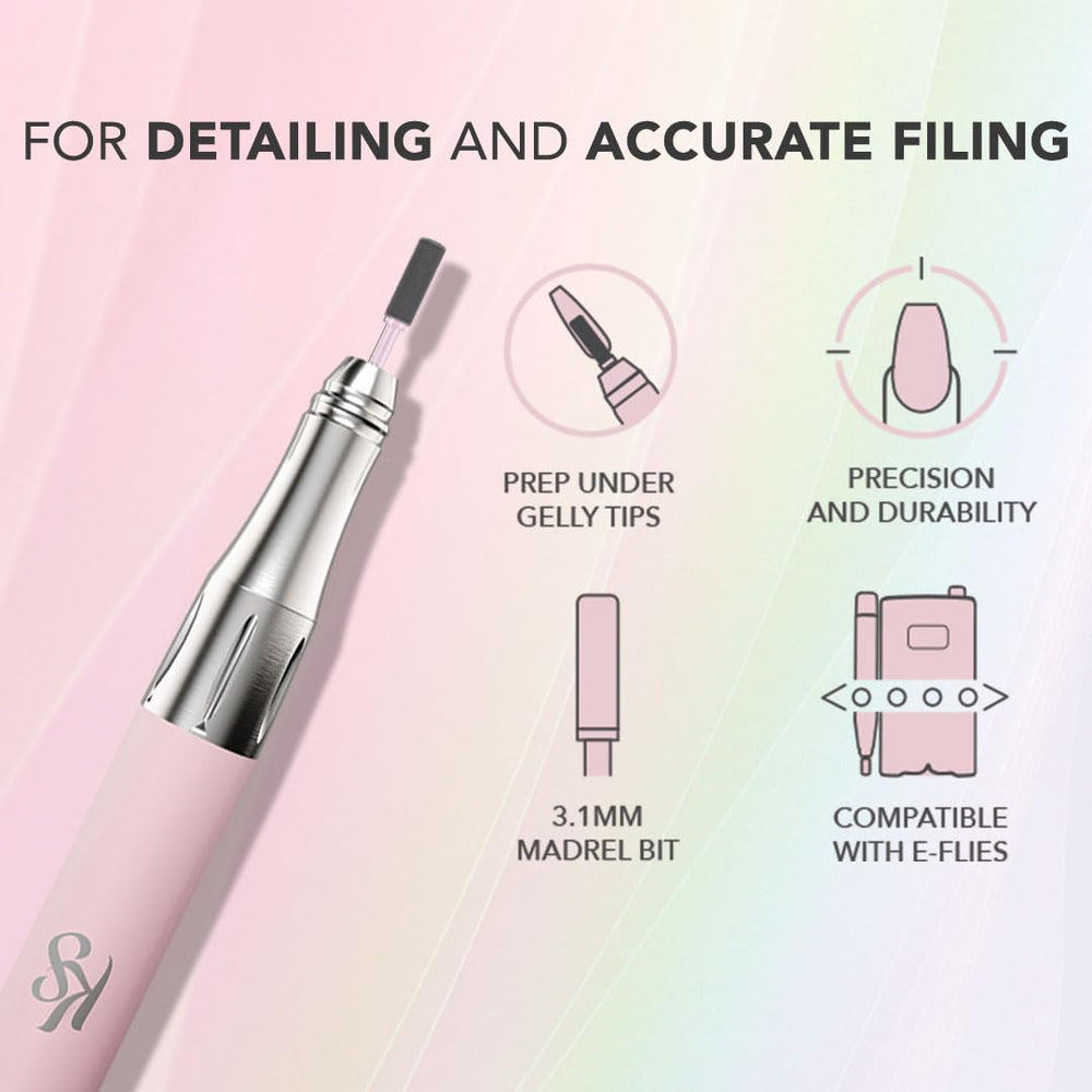 Kiara Sky small mandrel bit detailing nails for clean edges