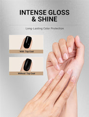 Soak-off removal ready with Kiara Sky top coat process