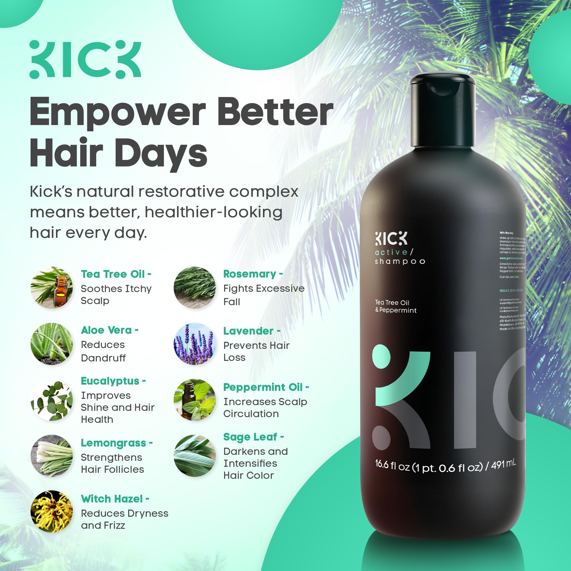 Kick Mens Shampoo lather foam application demonstrates rich suds for deep scalp cleansing