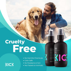 Kick Sea Salt Spray packaging highlights a clean, cruelty-free formula.