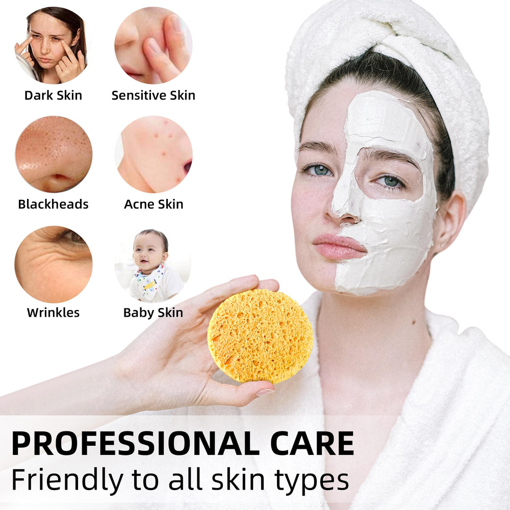 Kickleen 100% natural cellulose sponge suitable for all skin types daily use.