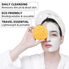 Kickleen sponge used with cleanser for effective makeup removal.