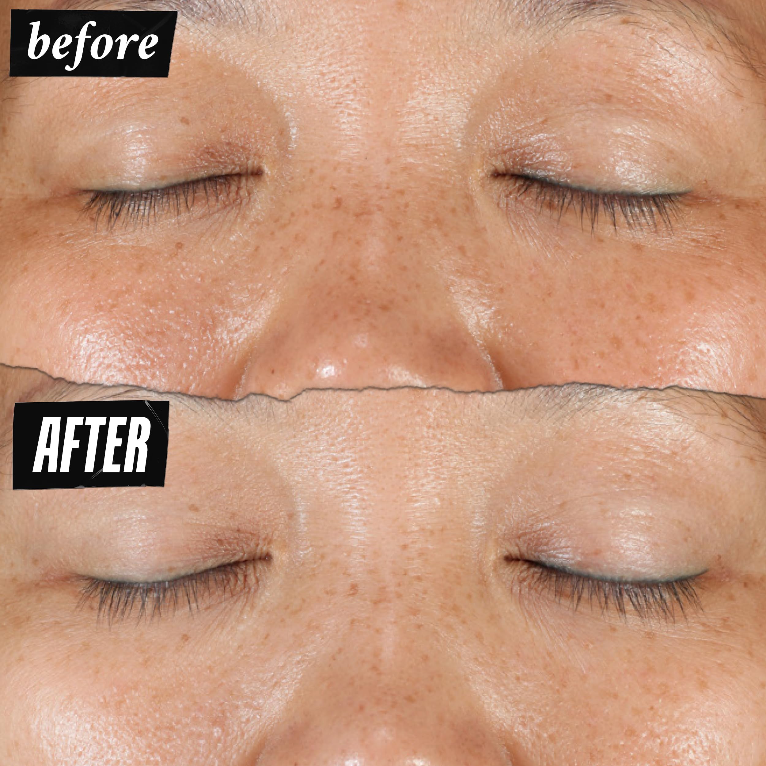 Kiehl's Clearly Corrective serum application scene depicts day and night use.