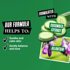 Kiehl's Cucumber Toner packaging front view, fragrance-free and paraben-free