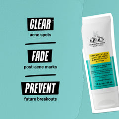 Kiehl's Expertly Clear texture swatch showing lightweight, non-greasy feel