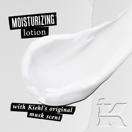 Kiehl's Original Musk lotion dispensing pump for easy, mess-free application