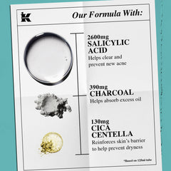 Kiehl's Salicylic Acid 2% detail highlights acne-prone skin clarity