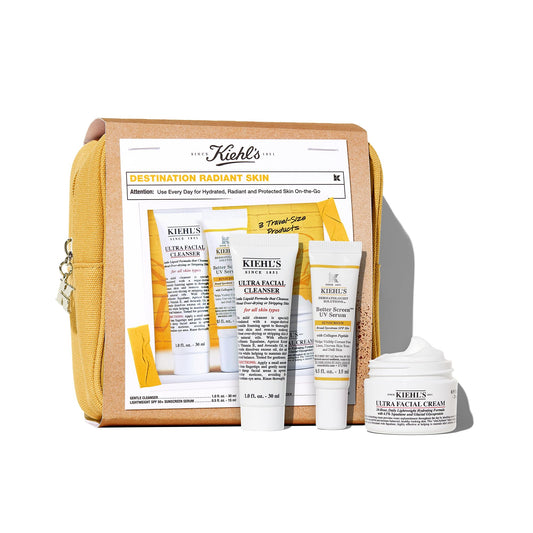 Kiehl's travel-size face wash bottle for a refreshing, on-the-go cleanse.