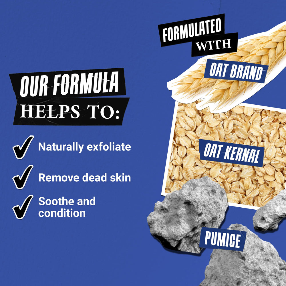 Kiehl's Ultimate Man Body Scrub in use in the shower providing cleansing and exfoliation.
