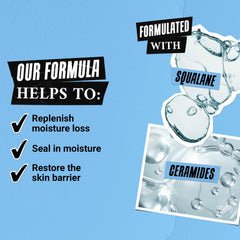 Kiehl's Ultra Facial Barrier Balm stick with Squalane and Ceramides ingredient highlight