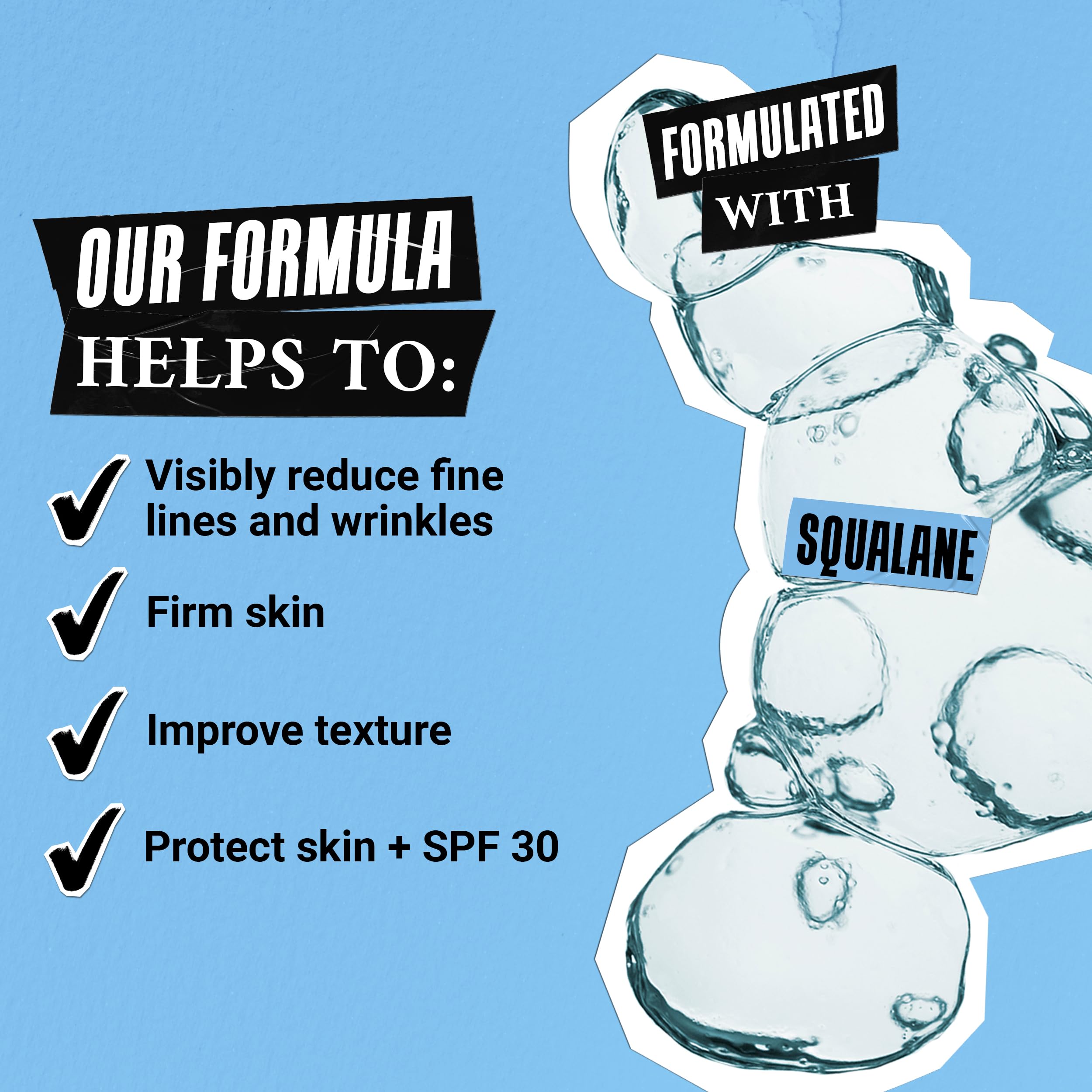 Moisturizer with SPF 30 on a hand demonstrating quick absorption and even spread.