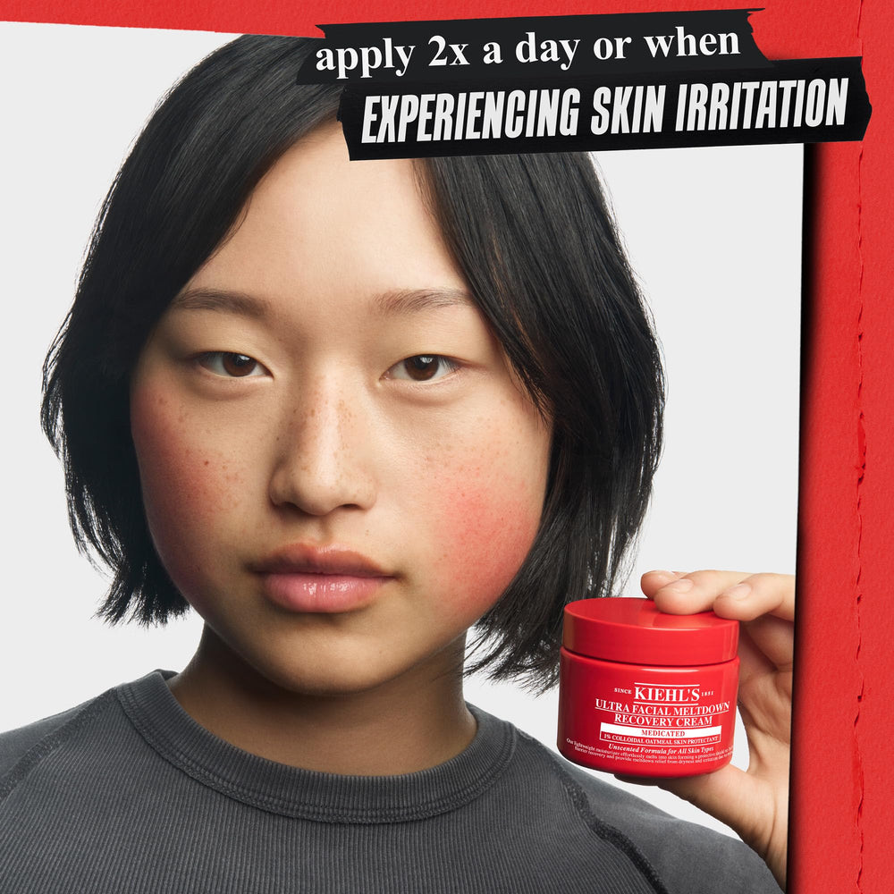 Post-procedure context implies calm, soothing care after treatment.