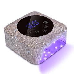 Kikugu cordless UV nail lamp with diamond surface for sparkling nails at home