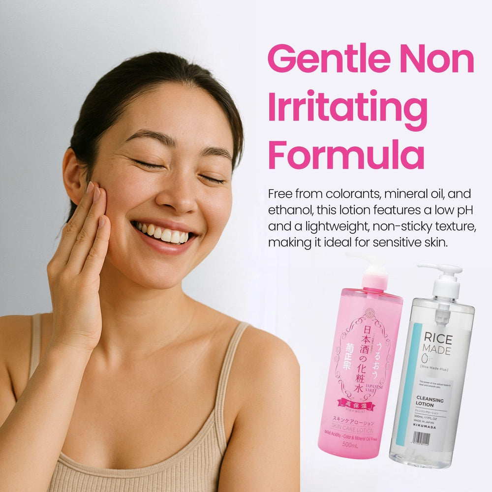 Kikumasamune moisture balance pre-application step after cleansing