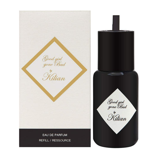 Kilian Good Girl Gone Bad refill packaging, showcasing an eco-conscious option for fragrance lovers.