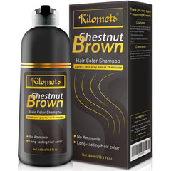 Natural oils nourish and shine hair during coloring.