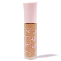 Kimchi Chic A Really Good Foundation packaging flatlay emphasizing vegan and cruelty-free credentials