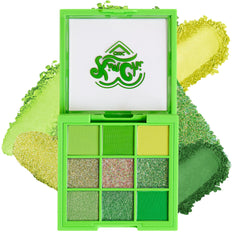 Kimchi Chic Citrus Queen 03 Lime palette open shows vibrant greens for versatile day-to-night looks.