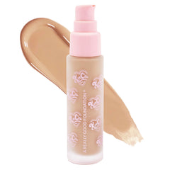 Kimchi Chic foundation bottle front with a long-lasting radiant finish.