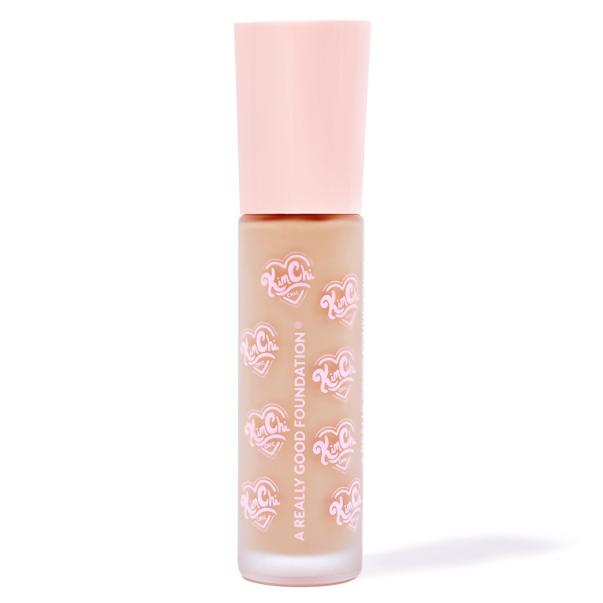 Kimchi Chic foundation texture closeup reveals creamy, lightweight formula.