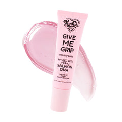 Kimchi Chic Give Me Grip bottle closeup highlights long-wear grip formula.