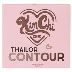 Open KimChiChic contour palette in a compact for quick contouring.