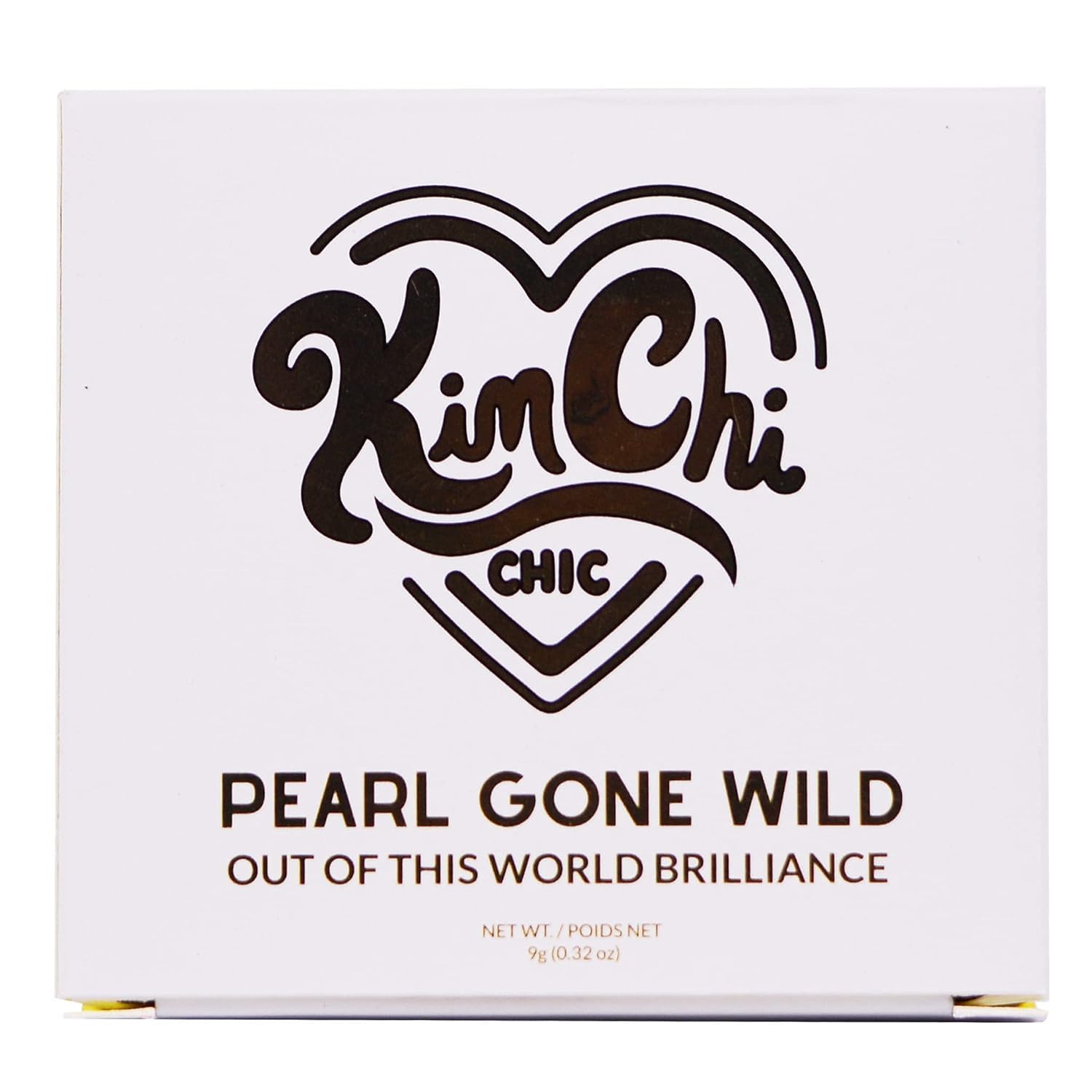KimChiChic Pearl Gone Wild highlighter provides buildable shimmer lasting from day to night.